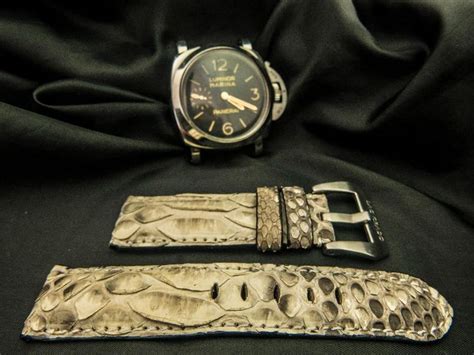 panerai and python strap|Panerai aftermarket straps.